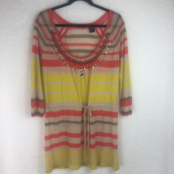 Tops - Moda International Sm Boho Sheer Oversized Tunic